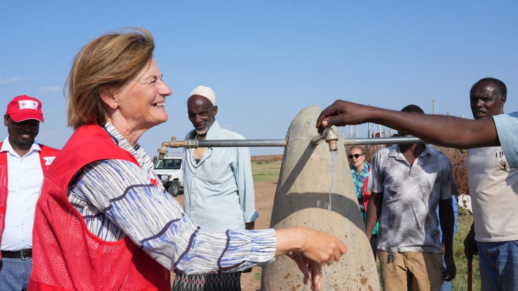 President of the Netherlands Red Cross visits ERCS Project Activities
